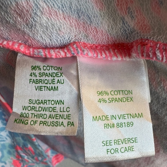Lilly Pulitzer Pink Sun Ray Summer Siren Zipper Skipper Popover, Size XS - Picture 6 of 6